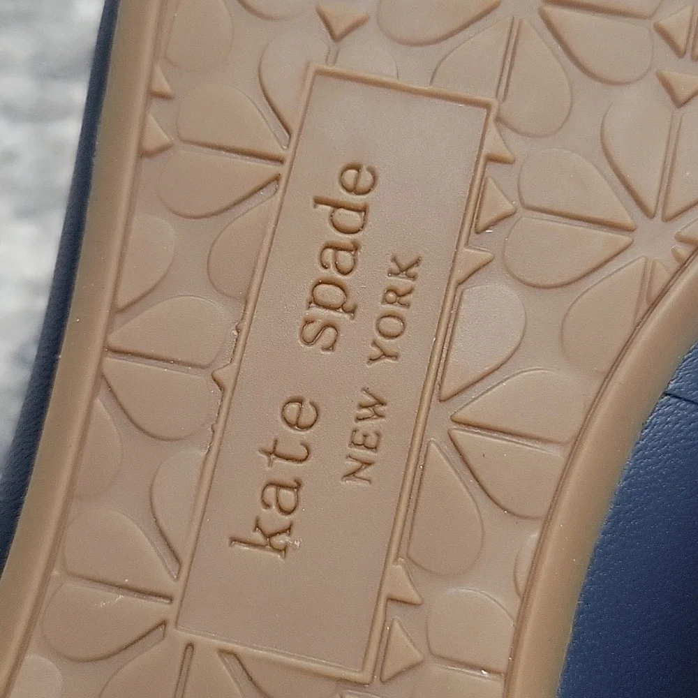 kate spade navy bow ballet flats - Picture 6 of 8